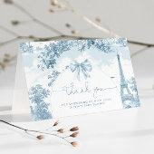 トイルドジョイフランスのボンジュールbebe赤ちゃんシャワー サンキューカード