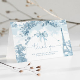 トイルドジョイフランスのボンジュールbebe赤ちゃんシャワー サンキューカード