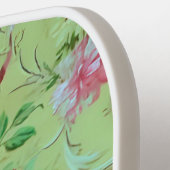 トイルビクトリアンロココフローラセージグリーンイニシャル ピックルボールラケット (左詳細)