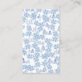 トイルピフランスのックガールベビーシャワーおむつラッフルE エンクロージャーカード (裏面)