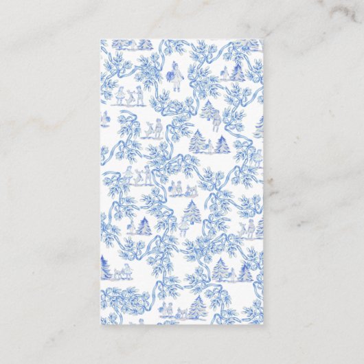 トイルピフランスのックガールベビーシャワーおむつラッフルE エンクロージャーカード (裏面)