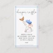 トイルピフランスのックガールベビーシャワーおむつラッフルE エンクロージャーカード (正面)