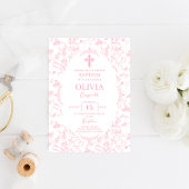 トイルピンクバプティスガール 招待状