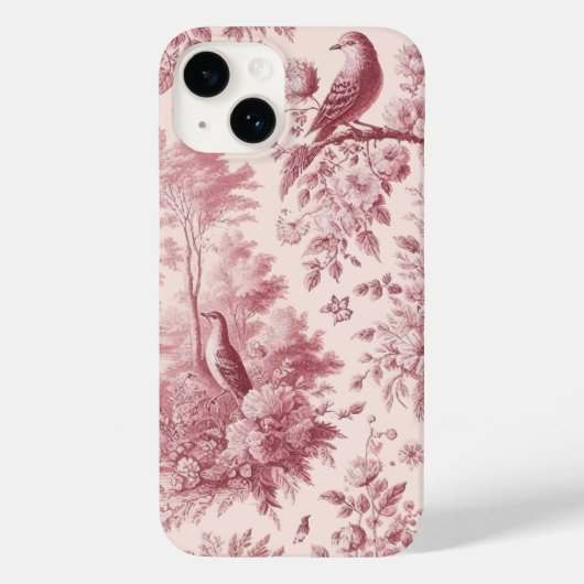 トイルピンクヴィンテージ Case-Mate iPhoneケース (裏面)