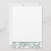 トイルフランスのとセージのグリーンボウ 招待状 (裏面)