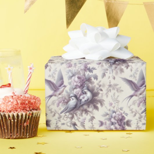 トイルフランスのフルーリーバード ラッピングペーパー (誕生日パーティー)