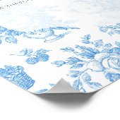 トイルフランスのフローラベアウェルカムボード ポスター (角)