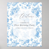 トイルフランスのフローラベアウェルカムボード ポスター (正面)