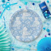 トイルフランスのフローラベアーベビーシャワー紙プレート ペーパープレート (パーティー)