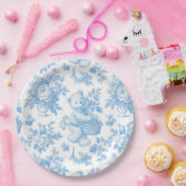 トイルフランスのフローラベア赤ちゃんシャワー ペーパープレート (パーティー)