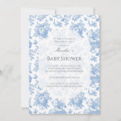 トイルフランスのフローラベア赤ちゃんシャワー 招待状 (正面)