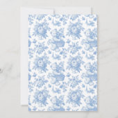 トイルフランスのフローラベア赤ちゃんシャワー 招待状 (裏面)