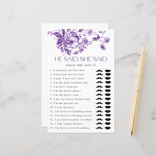 トイルフランスのフローラ彼は彼女はブライダルゲームを言った (正面/裏面インサイチュ)