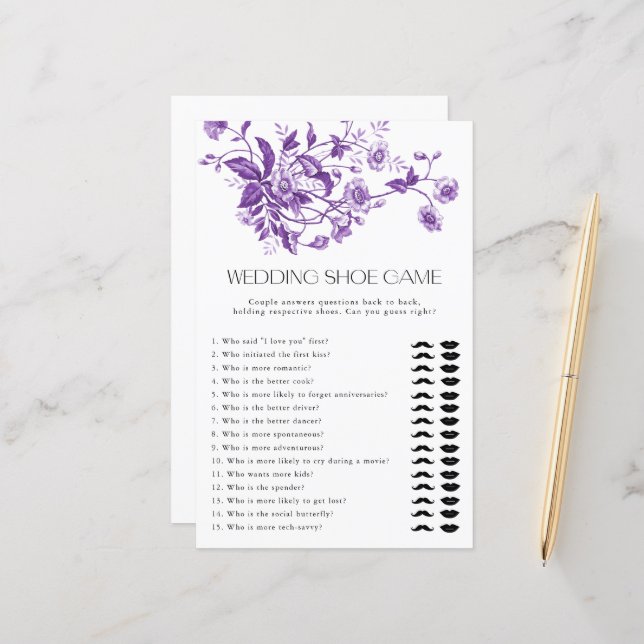 トイルフランスのフローラ結婚シューゲームブライダルゲーム (正面/裏面インサイチュ)