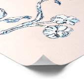 トイルフランスのブルー&ピンクブライダルシャワーへようこそ ポスター (角)