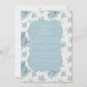 トイルフランスのベアとバニーの赤ちゃんシャワー 招待状 (正面)