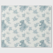 トイルフランスのベアとバニー ラッピングペーパー (フラット)