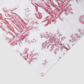 トイルフランスのレッドデカップホットエアバルーンの人々 薄葉紙 (詳細)