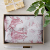 トイルフランスのレッドデカップホットエアバルーンの人々 薄葉紙 (ギフト)