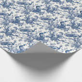 トイルフランスの孔雀パターン ラッピングペーパー (角)