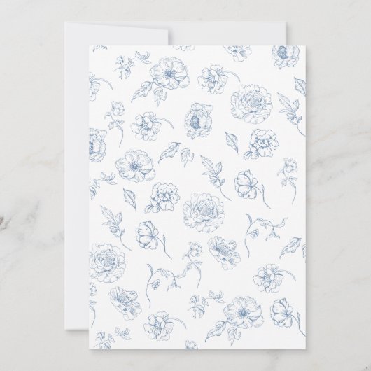 トイルフローラお洒落ガーデンブライダルシャワー 招待状 (裏面)