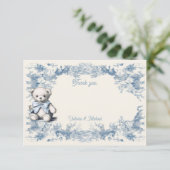 トイルフローラテディベア サンキューカード (スタンド正面)