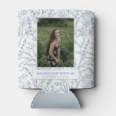 トイルフローラモノグラムディンティブルーフランスのテーマ 缶クーラー (裏面)