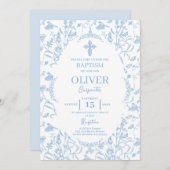 トイルブルーバプテスマ 招待状 (正面/裏面)