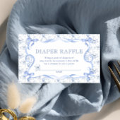 トイルベアーベビーシャワーおむつラッフルチケット エンクロージャーカード