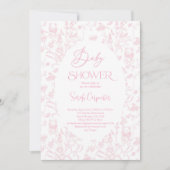 トイルベアーベビーシャワーガール招待状 招待状 (正面)