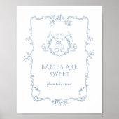 トイルヴィンテージフレームベビーは甘いテディベア ポスター (正面)