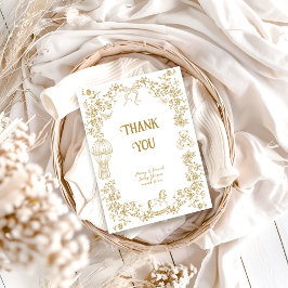 トイル男女兼用フローラお洒落ベビーシャワー サンキューカード