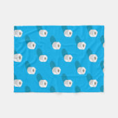 トイル紙おもしろい不足 フリースブランケット (正面(横))