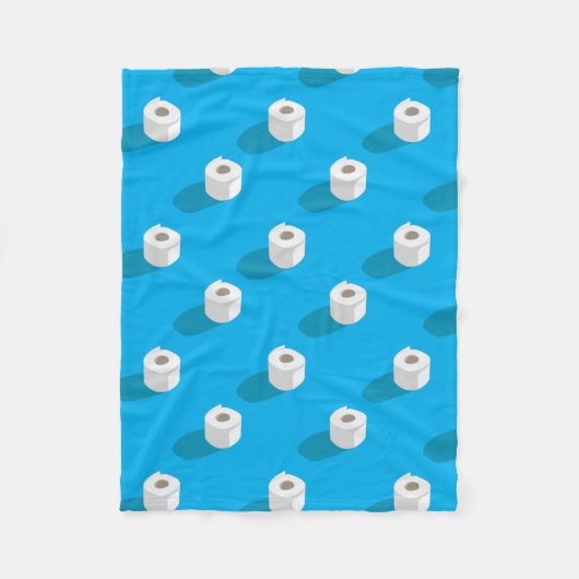 トイル紙おもしろい不足 フリースブランケット (正面)