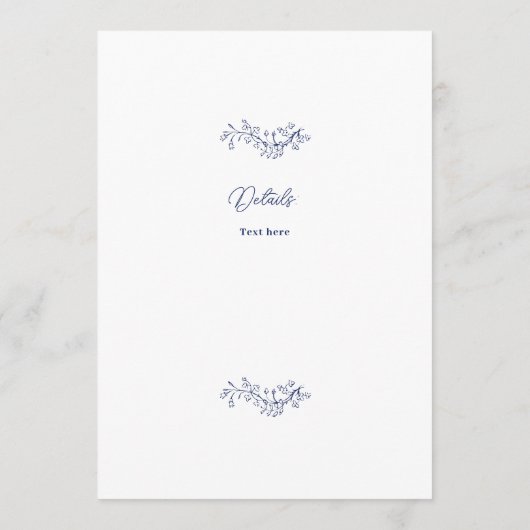 トイル結婚ス 招待状 (裏面)