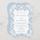 トイル結婚式招待状 招待状 (正面/裏面)