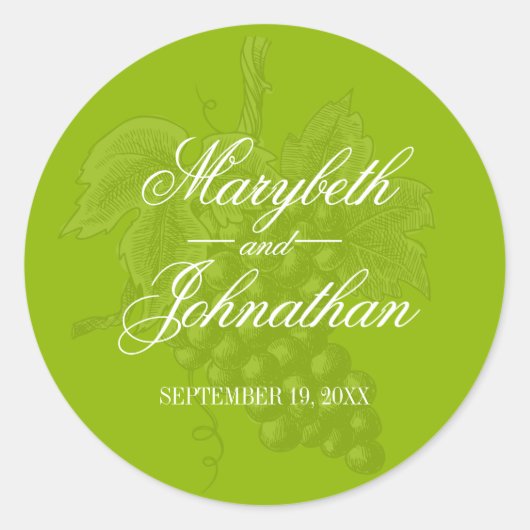 トイル&書道結婚式の引き出物シール ラウンドシール (正面)