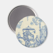 トイル – 青と白 マグネット (正面/裏面)