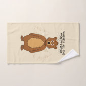 トイレおもしろいから出る紙 ハンドタオル (ハンドタオル)