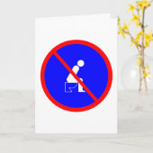 トイレおもしろいに座らない案内応答カード カード (黄色い花)