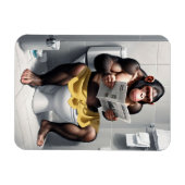 トイレおもしろいの柔軟な冷蔵庫のチャイム マグネット (横)