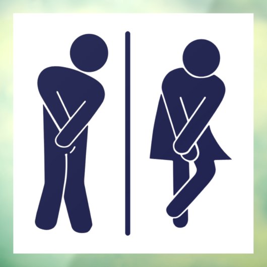 トイレおもしろいの看板 ウィンドウサイン (シート3)