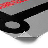 トイレおもしろいやバーのポスター。 ポスター (角)