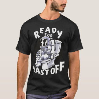 トイレおもしろい宇宙飛行士 Tシャツ