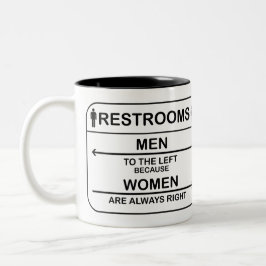 トイレおもしろい引用文 – 男女 ツートーンマグカップ
