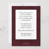 トイレおもしろい紙ギフトCovidクリスマス シーズンカード (裏面)