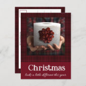 トイレおもしろい紙ギフトCovidクリスマス ポストカード (正面/裏面)