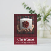 トイレおもしろい紙ギフトCovidクリスマス ポストカード (スタンド正面)