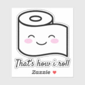 トイレおもしろい紙転がビニルミームシール シール (シート)