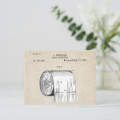 トイレおもしろい紙転が特許 ポストカード (スタンド正面)